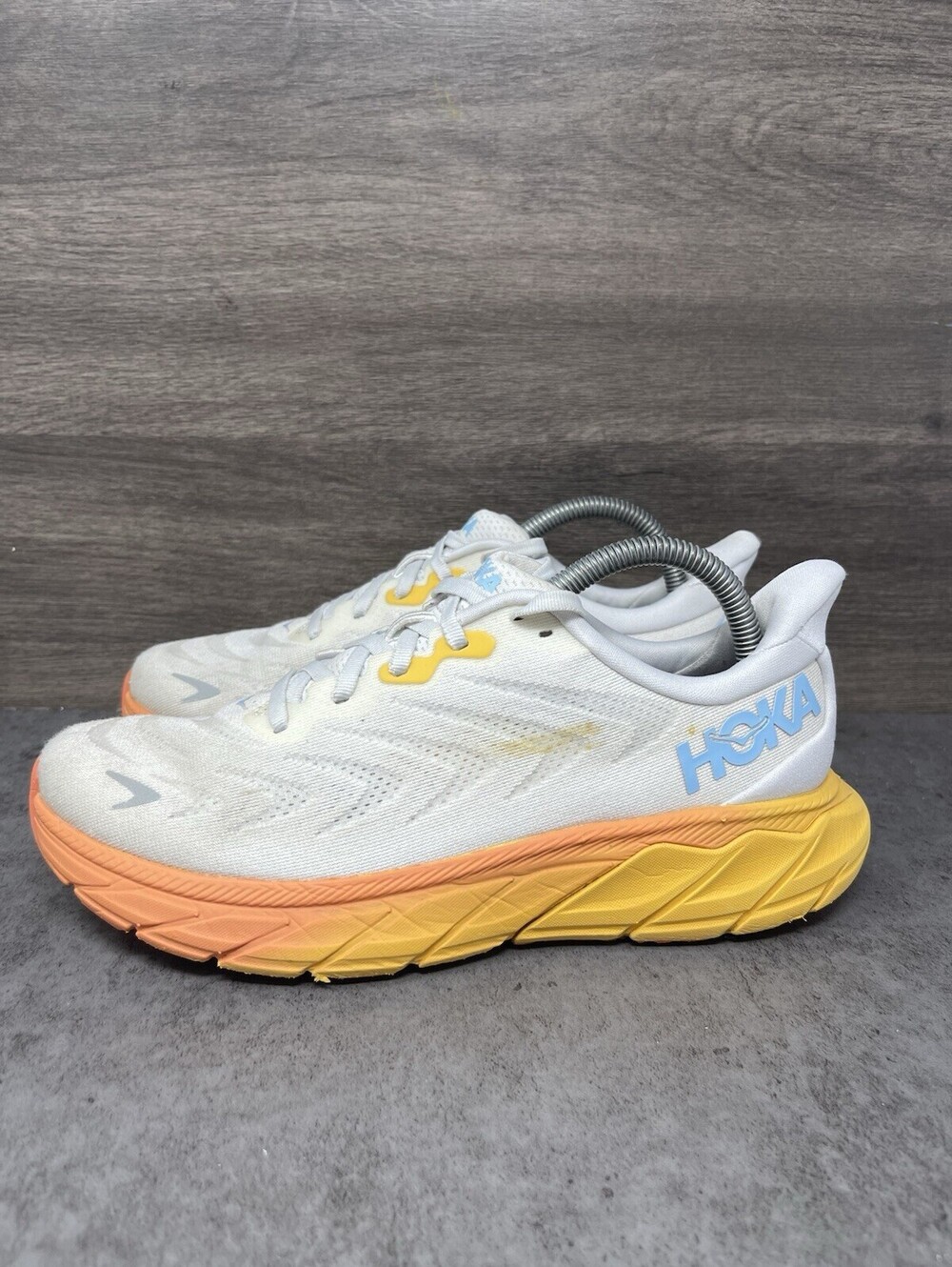HOKA Arahi 6 Size 8 Womens Nimbus Cloud Orange J Frame Stability Running Shoes